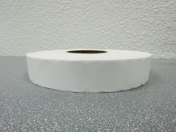Custom 1.5" or 2" Waterproof Round Sticker On Roll With Your Logo Design