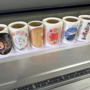 Custom 1.5", 2", 2.5", 3" Waterproof Round Sticker On Roll With Your Logo Design