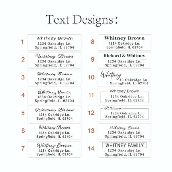 Custom Mail Address Labels Return Address Labels 2.5" x 0.75" - Image 2
