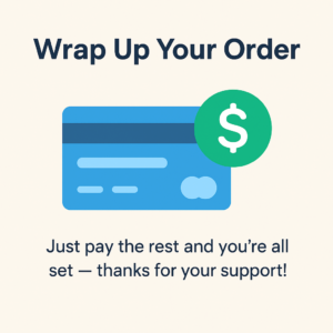 Pay for your order (3 magnets deposit)